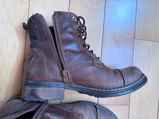 Botines café mujer