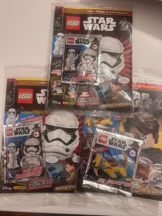 Set di riviste e personaggi Lego Star Wars