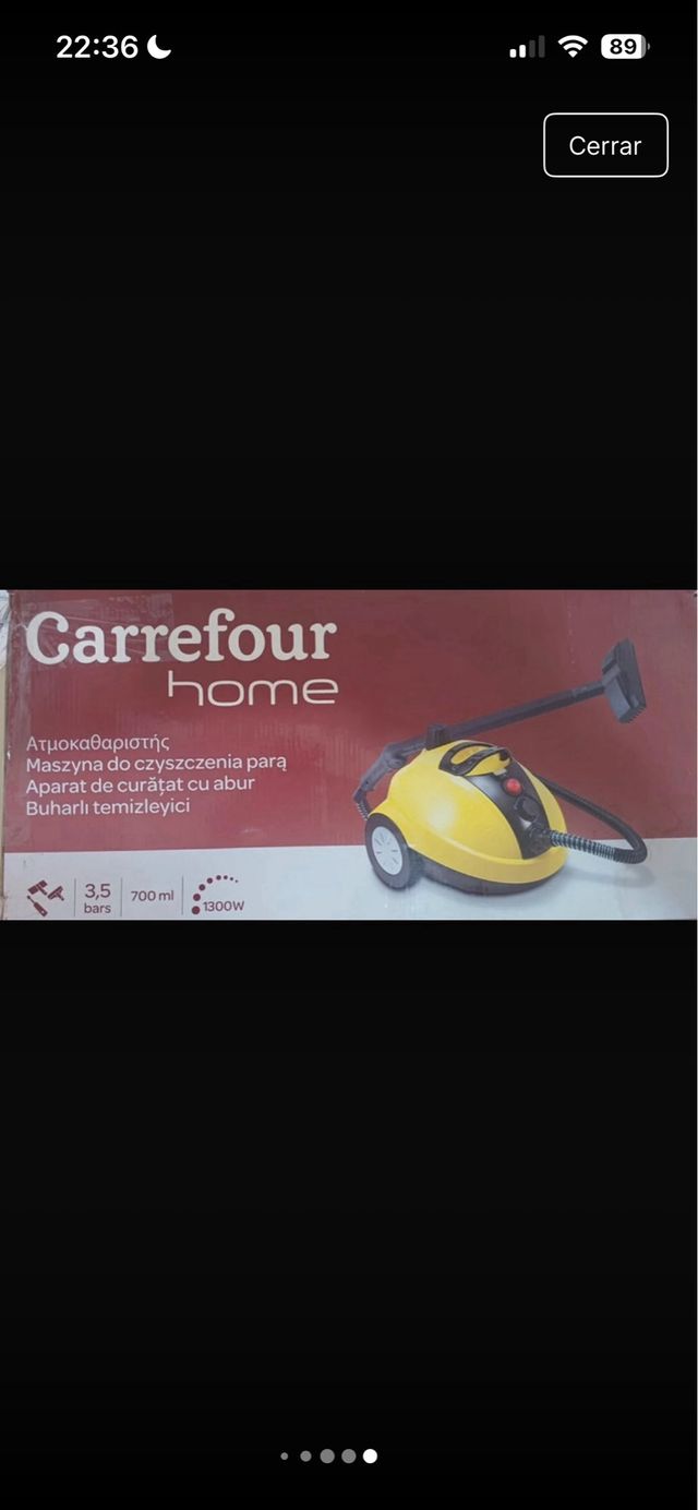 Limpiador a vapor Carrefour Home Amarillo