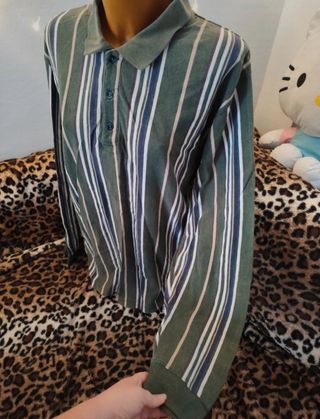 Camisa Polo Vintage Ralph Lauren Rayas