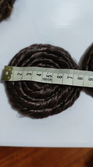 Rodetes fallera niña marrón 8cm