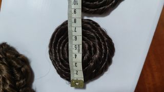 Rodetes fallera niña marrón 8cm