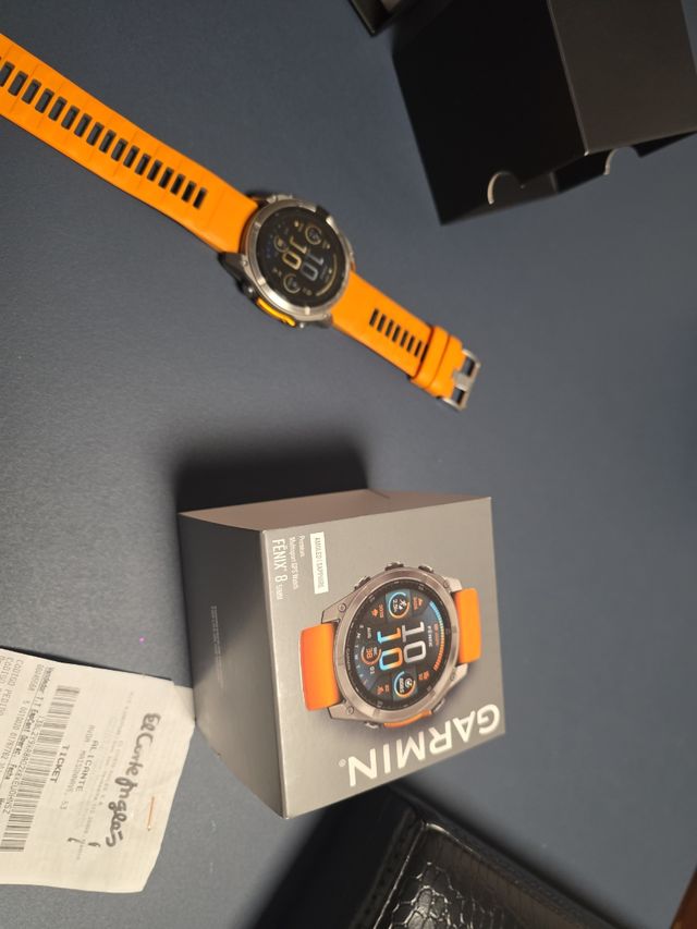 Garmin Fenix 8 51mm AMOLED Zafiro Naranja