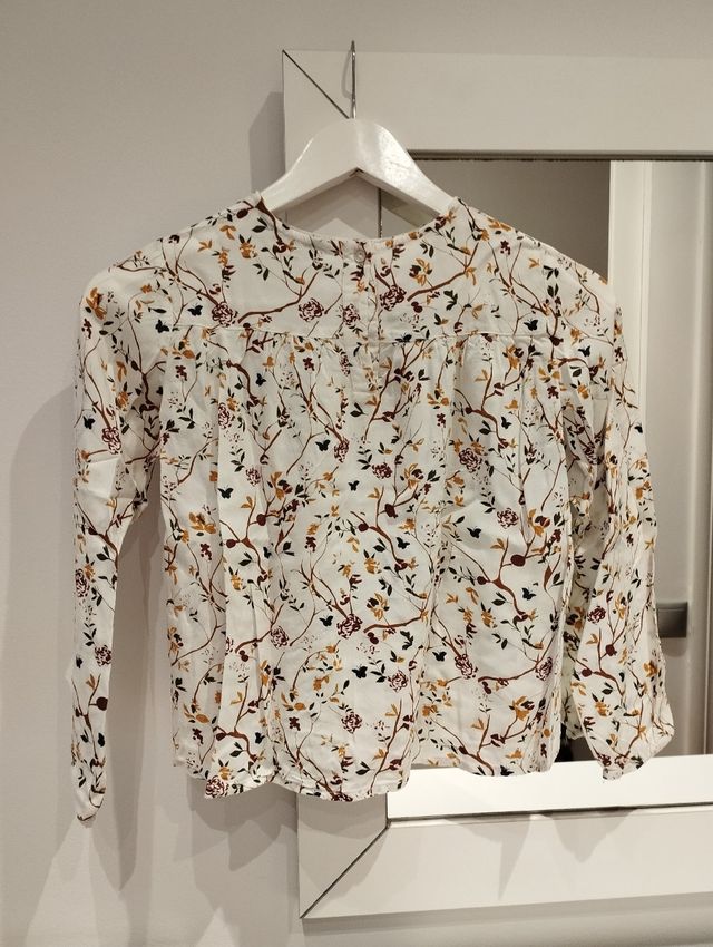 Blusa estampada niña manga larga