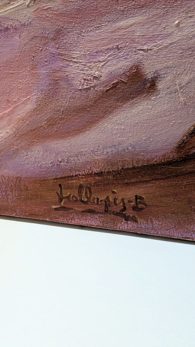 Llopis Beltrá óleo firmado gran formato