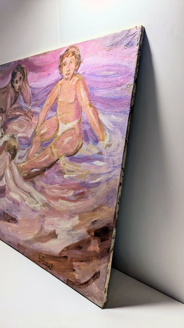 Llopis Beltrá óleo firmado gran formato