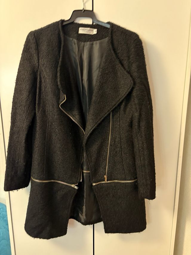 Abrigo negro Ravi Famous Talla M