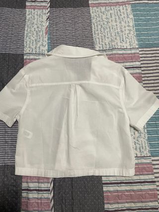 Camisa Bershka blanca mujer talla S
