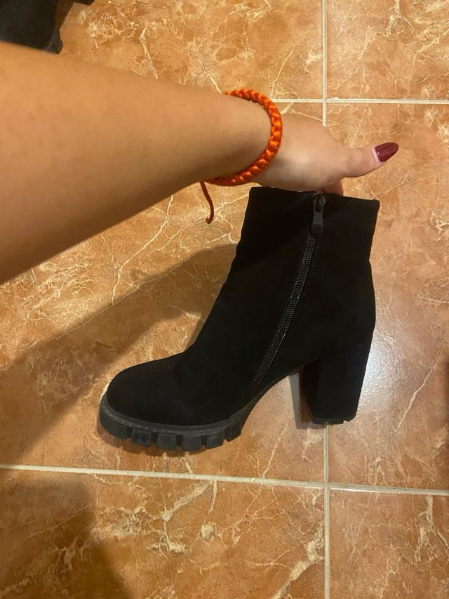 Botas negras tacón plataforma