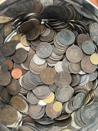 3 Lotes de monedas antiguas