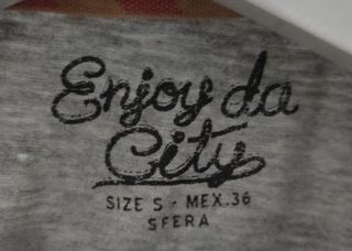Camiseta Sfera Mujer Talla S Gris - gratis