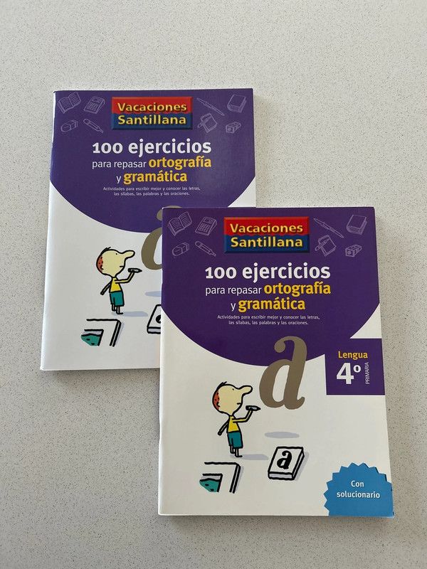 VACACIONES SANTILLANA 4 PRIMARIA 100 EJERCICIOS...