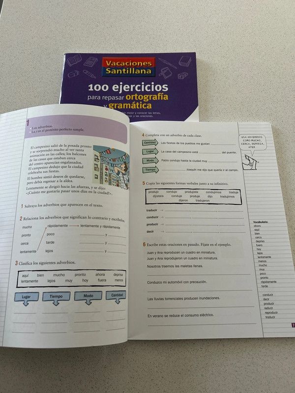 VACACIONES SANTILLANA 4 PRIMARIA 100 EJERCICIOS...