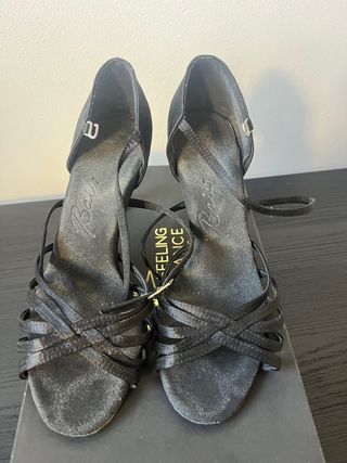 Zapatos de salsa y bachata negros Talla 40