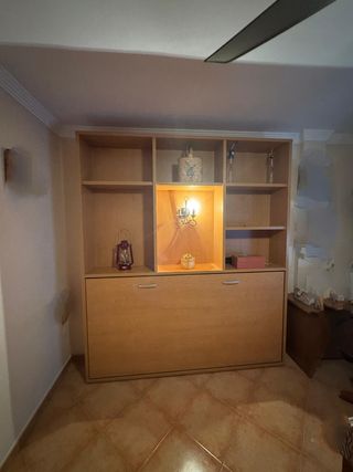 Mueble pared con cama plegable 