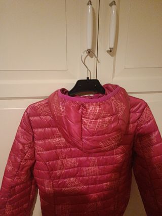 Cazadora Benetton acolchada niña 2XL rosa futcia