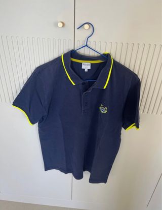 Polo Kenzo Azul Marino con Detalles Amarillos Tall