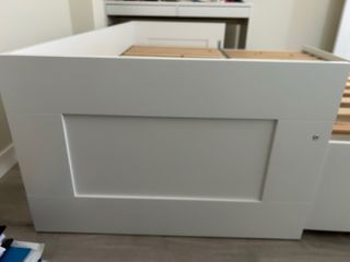 Cama Ikea Brimnes Blanca con Cajones