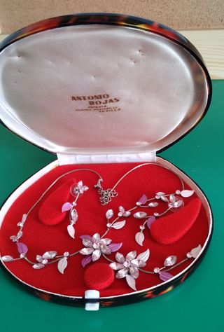 Conjunto collar y pendientes vintage Antonio Rojas