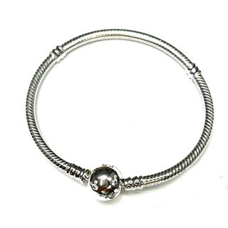 Pulsera Cadena Serpiente Mickey Brillante Plata