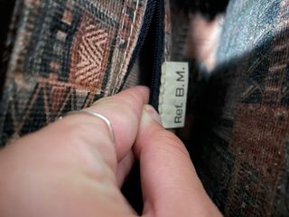 Bolso marrón efecto piel de cocodrilo