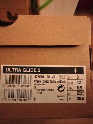 Zapatillas Salomon Ultra Glide 3 Rojas y Blancas