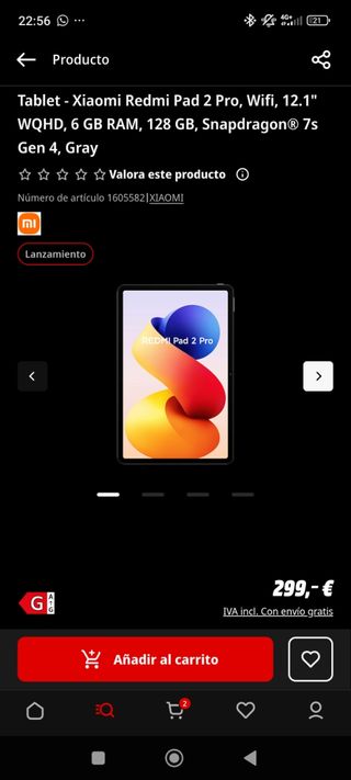 Tablet Xiaomi Redmi Pad 2 Pro