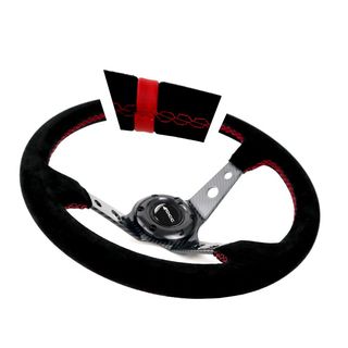 VOLANTE DESPLAZADO EFECTO CARBONO