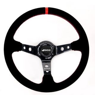 VOLANTE DESPLAZADO EFECTO CARBONO