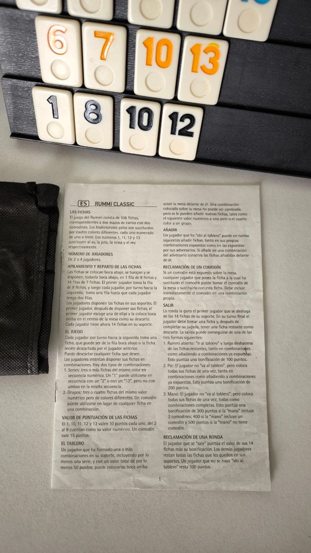 Juego Rummi Clásico Caja Metal