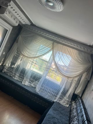 Cortinas Beige y Blancas