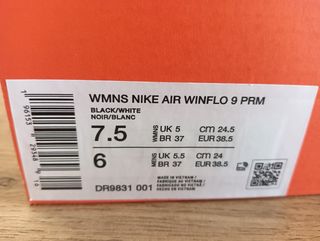 Zapatillas Nike Air Winflo 9 Negro/Gris