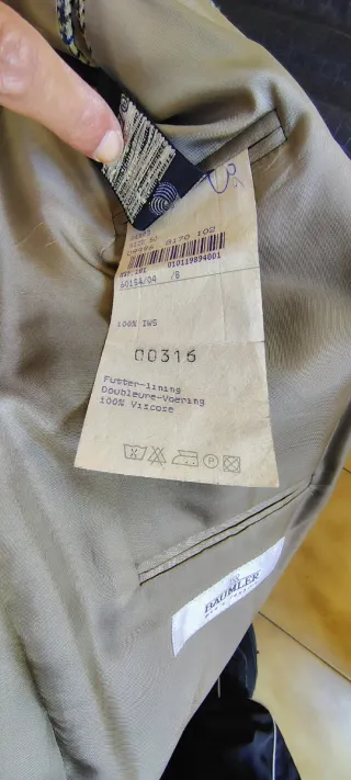 Giacca vintage a quadri blu