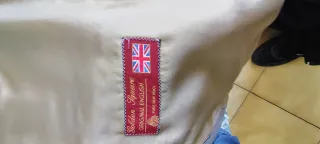 Giacca vintage a quadri blu