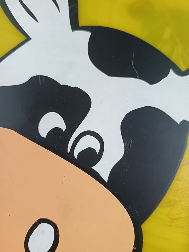 Tovagliette plastica mucca gialla