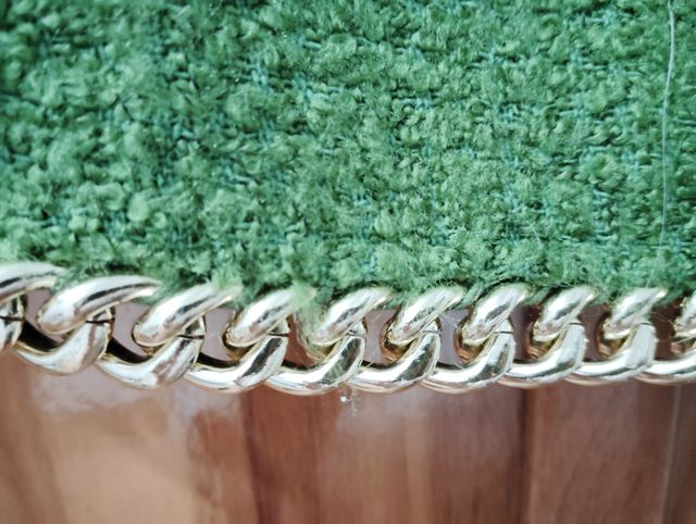 Falda Zara paño verde talla XXL