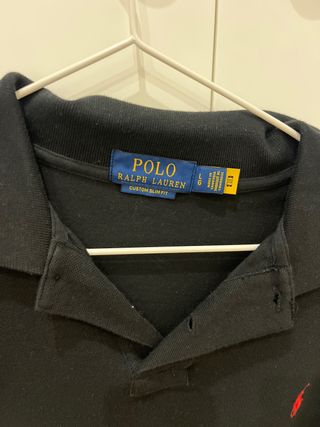 Polo Ralph Lauren manga larga negro