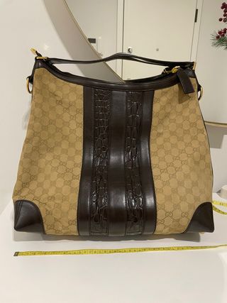 Bolso Tote Gucci GG Monogram Beige/Marrón