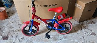 Bici per bambino misura 12 Spiderman