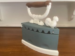 Ferro da stiro Vintage Blue in ghisa