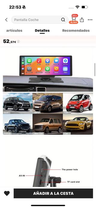 Pantalla Coche Car Play Super Link