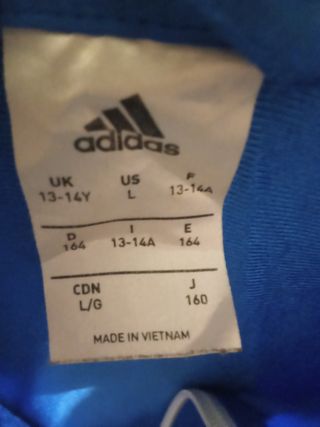 Chaqueta Adidas niño azul