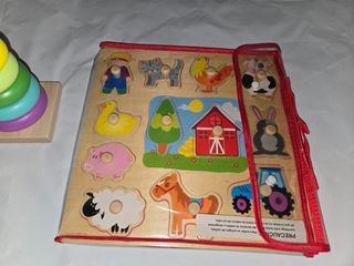 Lote Juguetes Montessori Madera