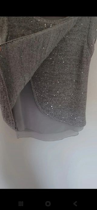 Top de Zara brillante T. M