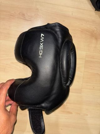 Casco Boxeo Barra Profesional Choice Negro
