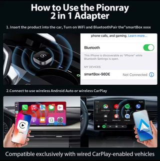 Adaptador CarPlay / Android Auto Inalámbrico