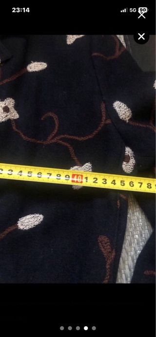 Abrigo de paño talla M