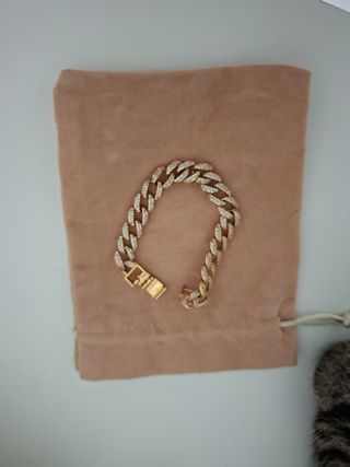 Bracciale tennis oro con zirconi