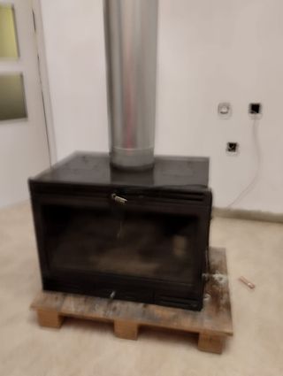 Chimenea hierro fundido con ventilador