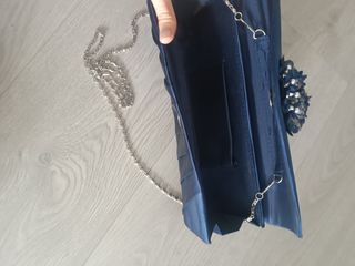 Conjunto Zapatos y Bolso Fiesta Azul